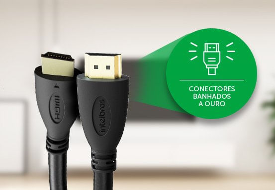 Conectores banhados a ouro